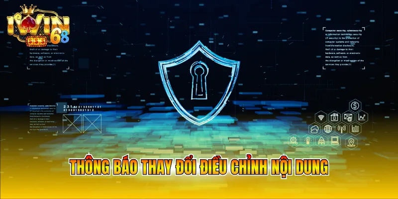 thong bao thay doi dieu chinh noi dung Thông báo thay đổi điều chỉnh nội dung